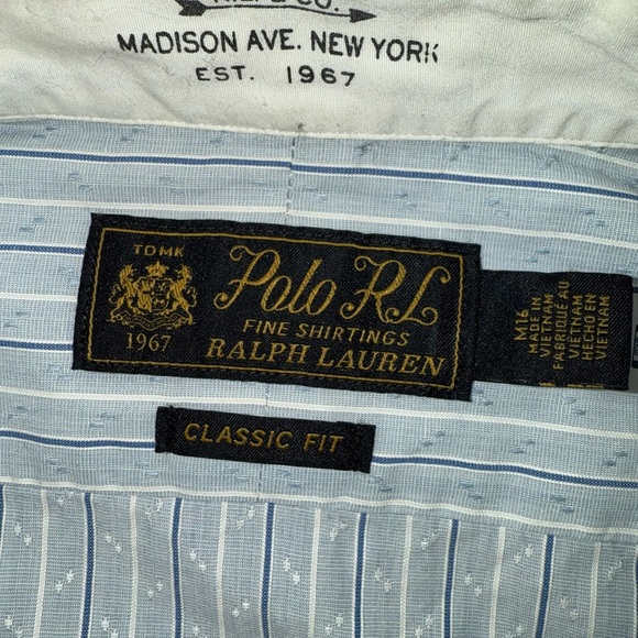 Polo Ralph Lauren Club Collar Striped Shirt Polo Fine Shirting Harrods Exclusive - Picture 7 of 12